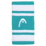 Head Striped Wristband 5'' Turquoise / White - 2 szt.